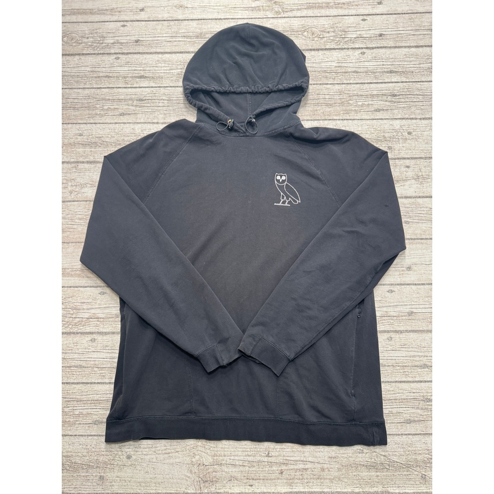 OVO October's Very Own Hoodie Men's XL Black Fleece Lined Pullover Streetwear